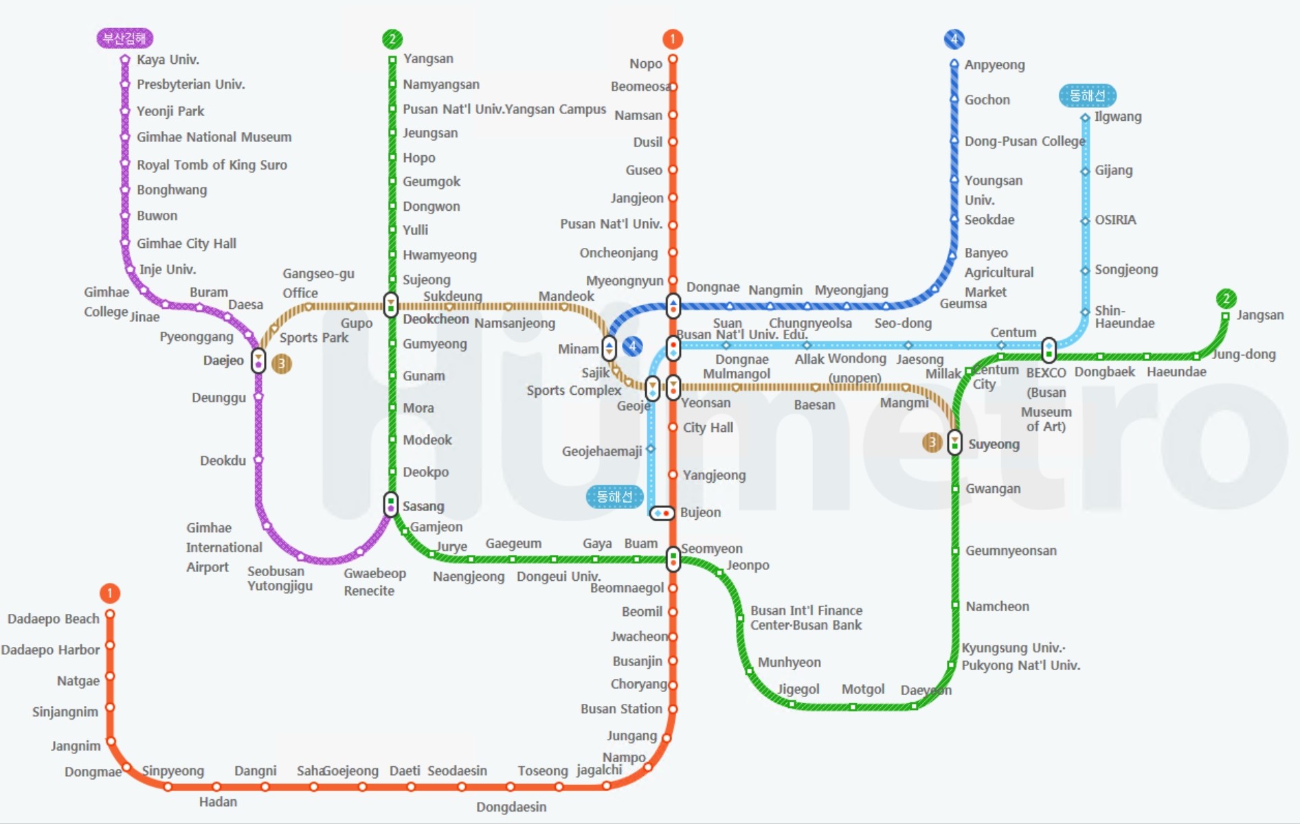 Peta Metro Busan